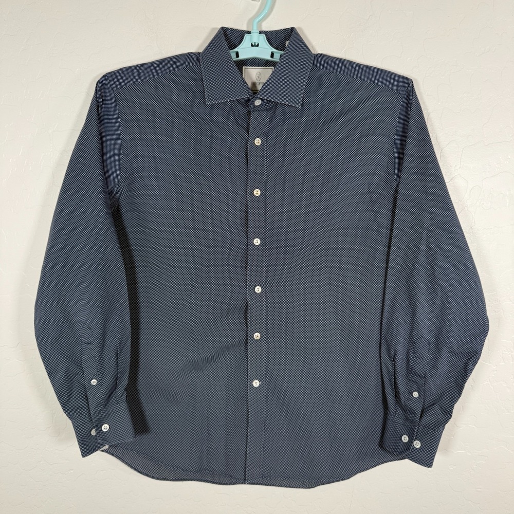 Todd Snyder Men's Navy Dress Shirt